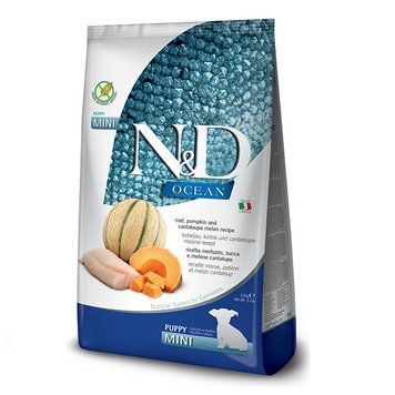 Сухий корм Farmina N&D Grain Free Ocean Pumpkin беззерновий для цуценят дрібних порід з тріскою та динею 2.5 кг LP LP173413 фото
