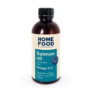 Олія лососева Home Food для собак та котів 0,2 4820290091832 фото