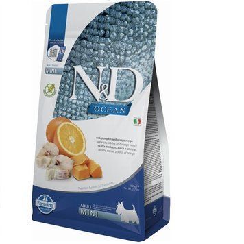 Сухий корм Farmina N&D Grain Free Ocean Pumpkin беззерновий для собак дрібних порід з тріскою та апельсином 800 г LP LP173415 фото