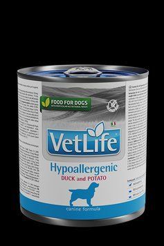 Вологий корм Farmina Vet Life Hypoallergenic Duck & Potato при харчовій алергії для собак 300 г LP 190970 фото