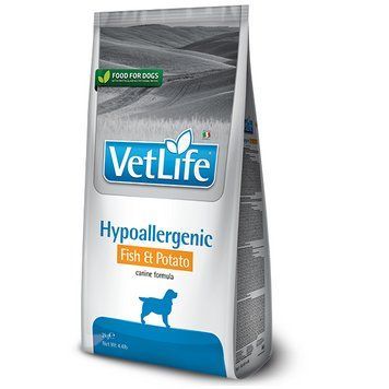 Сухий корм Farmina Vet Life Hypoallergenic Fish&Potato для собак при харчовій алергії риба та картопля 2 кг LP LP160381 фото