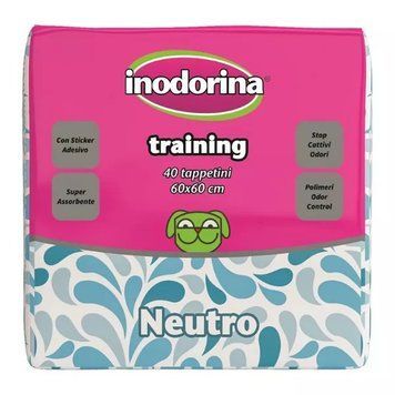 Inodorina Training Pads Neutro - Пелюшки з нейтральним ароматом, 60х60 см, 40 шт 250.0060.001 фото