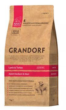 GD Dog Medium & Maxi Lamb & Turkey 1 кг/ Грандорф ягня та індичка для середніх та крупних порід 1 кг 94101 фото