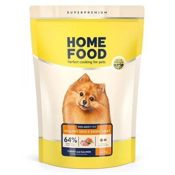 Сухий корм Home Food DOG ADULT MINI Здорова шкіра та блиск шерсті &laquo;Індичка та лосось&raquo; 1,6 кг 4820290092181 фото